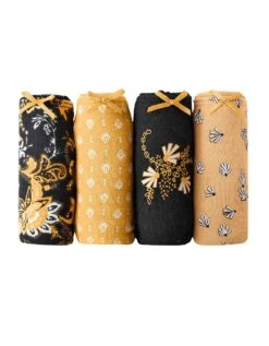 Culotte Maxi Coton "graphique" - Lot De 4 -Célèbre Lingerie Magasin 700206 C01 zoomx vue7