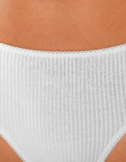 Culotte Midi Côtes Plates - Lot De 6 -Célèbre Lingerie Magasin 700208 C00 zoom detailRFP