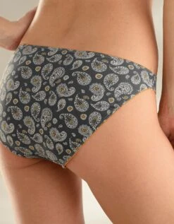 Slip Coton Imprimé Gamme "cachemire" - Lot De 4 -Célèbre Lingerie Magasin 700224 C01 zoomx vue4