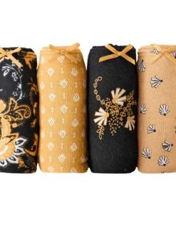 Culotte Midi Coton Imprimé Gamme "graphique" - Lot De 4 13 Culotte Midi Coton Imprimé Gamme "graphique" - Lot De 4 -Célèbre Lingerie Magasin 700227 C01 zoomx vue6