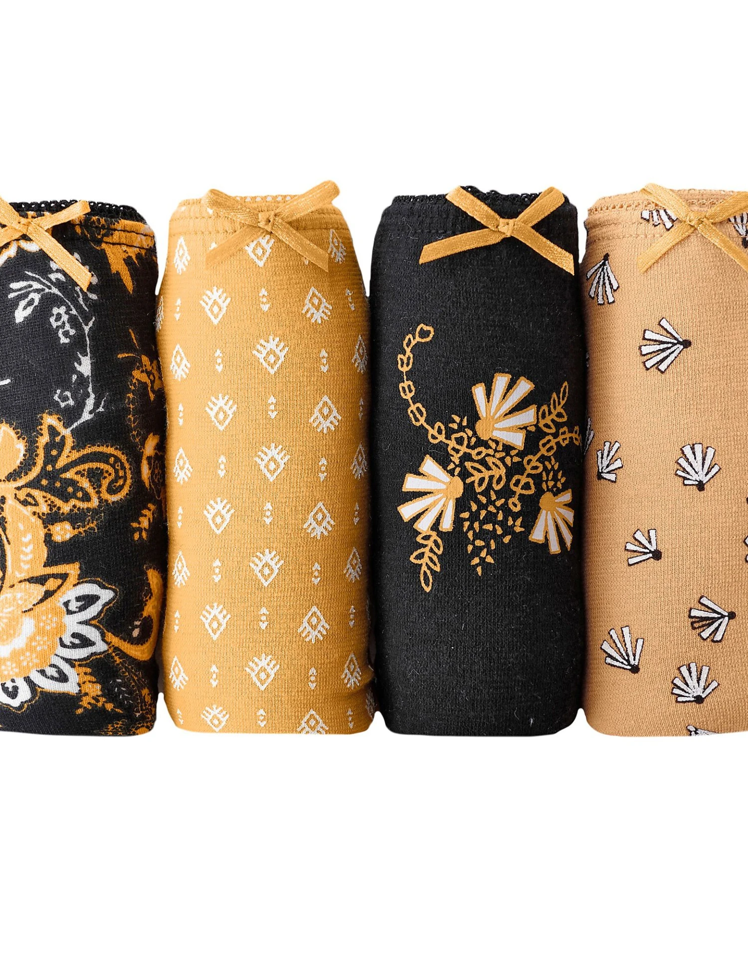 Culotte Midi Coton Imprimé Gamme "graphique" - Lot De 4 8 Culotte Midi Coton Imprimé Gamme "graphique" - Lot De 4 – Image 6