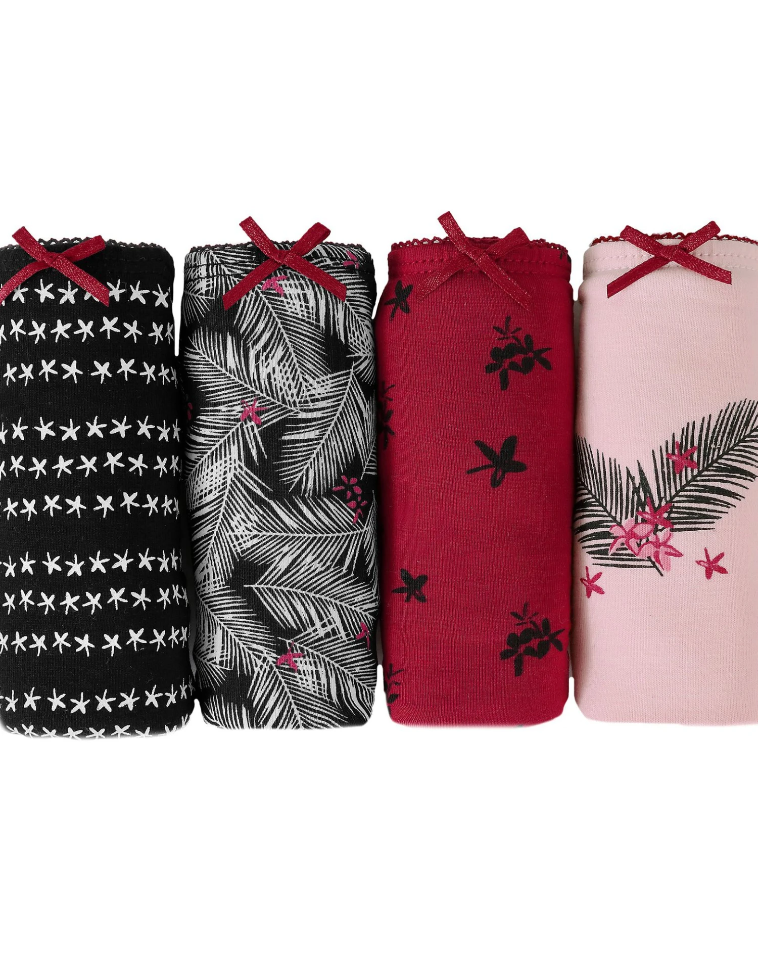 Slip Coton Imprimé "feuilles" - Lot De 4 7 Slip Coton Imprimé "feuilles" - Lot De 4 – Image 5