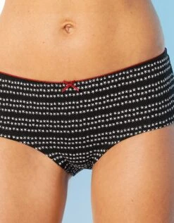 Shorty Coton Imprimé "feuilles" - Lot De 4 -Célèbre Lingerie Magasin 700292 C01 zoomx vue3
