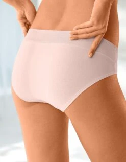 Culotte Midi Coton Stretch Ceinture Confort - Lot De 2 12 Culotte Midi Coton Stretch Ceinture Confort - Lot De 2 -Célèbre Lingerie Magasin 700391 C02 zoomx vue5
