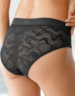 Sloggi Culotte Midi Dentelle Extensible Go Allround - Lot De 2 -Célèbre Lingerie Magasin 700404 C01 zoomx vue4