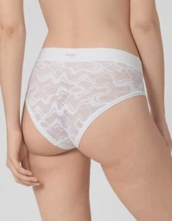 Sloggi Culotte Midi Dentelle Extensible Go Allround - Lot De 2 -Célèbre Lingerie Magasin 700404 C02 zoomx vue2