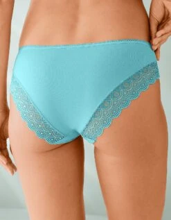 Culotte Forme Midi Coton Uni Stretch Et Dentelle - Lot De 3 12 Culotte Forme Midi Coton Uni Stretch Et Dentelle - Lot De 3 -Célèbre Lingerie Magasin 700419 C01 zoomx vue5