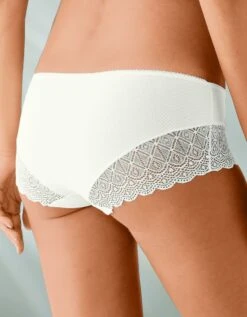 Shorty Uni Coton Stretch Et Dentelle - Lot De 3 11 Shorty Uni Coton Stretch Et Dentelle - Lot De 3 -Célèbre Lingerie Magasin 700420 C02 zoomx vue4