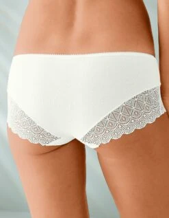 Shorty Uni Coton Stretch Et Dentelle - Lot De 3 12 Shorty Uni Coton Stretch Et Dentelle - Lot De 3 -Célèbre Lingerie Magasin 700420 C02 zoomx vue5