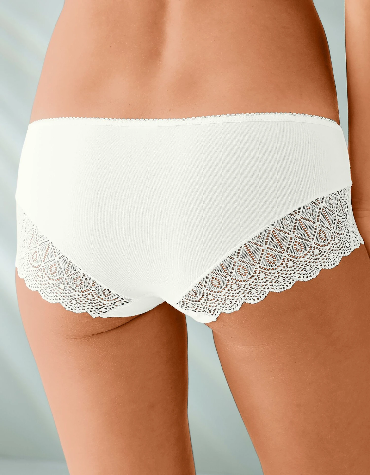 Shorty Uni Coton Stretch Et Dentelle - Lot De 3 7 Shorty Uni Coton Stretch Et Dentelle - Lot De 3 – Image 5