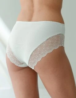 Culotte Forme Maxi Coton Uni Stretch Et Dentelle - Lot De 3 -Célèbre Lingerie Magasin 700421 C00 zoomx vue6