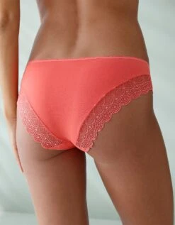 Culotte Forme Midi Coton Imprimé Stretch Et Dentelle - Lot De 3 -Célèbre Lingerie Magasin 700422 C01 zoomx vue6