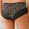 Shorty Coton Stretch Imprimé Et Dentelle - Lot De 3 1 Shorty Coton Stretch Imprimé Et Dentelle - Lot De 3 -Célèbre Lingerie Magasin 700423 C01 zoomx