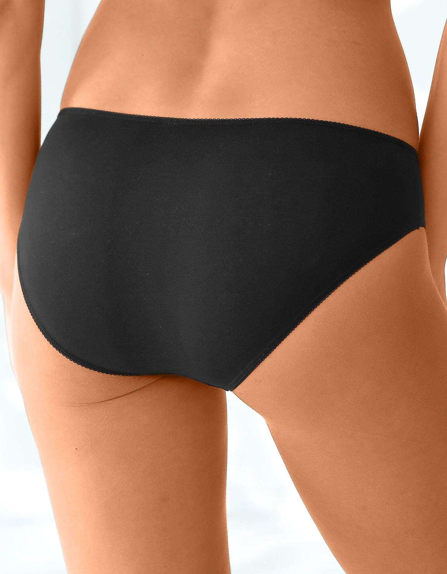 Culotte Forme Midi Coton Stretch - Lot De 4 4 Culotte Forme Midi Coton Stretch - Lot De 4 – Image 2