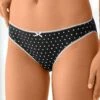 Slip Coton Imprimé Motifs à Pois Assortis – Lot De 4 -Célèbre Lingerie Magasin 700433 01