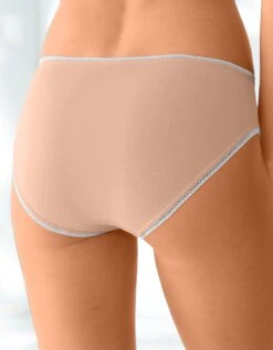 Slip Coton Forme Midi Imprimé Motif à Pois Assortis – Lot De 4 -Célèbre Lingerie Magasin 700434 C01 zoomx vue4