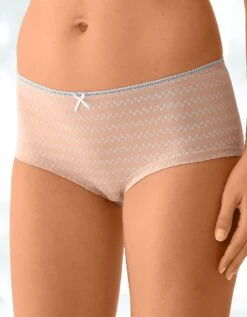 Shorty Coton Iimprimé Motif à Pois Assortis – Lot De 4 -Célèbre Lingerie Magasin 700435 01 2