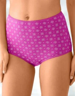 Culotte Forme Maxi En Coton Stretch Imprimé "rosaces" – Lot De 10