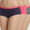 DIM Slip Forme Boxer"Les Pockets" Coton Stretch Imprimé Et Uni Rose- Lot De 3 -Célèbre Lingerie Magasin 700461 C01 zoomx
