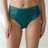 Culotte Forme Tanga Taille Haute Microfibre Et Dentelle Stretch - Lot De 2 -Célèbre Lingerie Magasin 700484 C02 zoomx