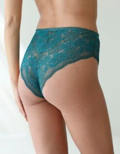 Culotte Forme Tanga Taille Haute Microfibre Et Dentelle Stretch - Lot De 2 -Célèbre Lingerie Magasin 700484 C02 zoomx vue6