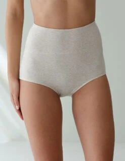Culotte Coton Stretch Taille Très Haute Couvrante - Lot De 2