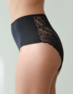 Culotte Forme Maxi Microfibre Dos Dentelle Stretch – Lot De 3 -Célèbre Lingerie Magasin 700509 C01 zoomx vue3
