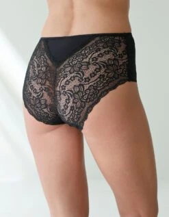 Culotte Forme Maxi Microfibre Dos Dentelle Stretch – Lot De 3 -Célèbre Lingerie Magasin 700509 C01 zoomx vue5