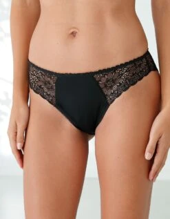 Culotte Forme Midi Microfibre Et Dentelle Stretch - Lot De 2