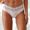 Culotte Coton Stretch Ceinture Dentelle- Lot De 2 Unis -Célèbre Lingerie Magasin 700552 C01 zoomx