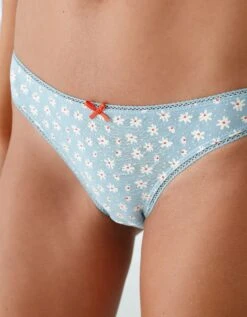 Slip Coton Imprimé Motifs "cerises" Assortis – Lot De 4 -Célèbre Lingerie Magasin 700553 C01 zoomx vue3