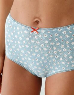 Culotte Coton Forme Maxi Imprimée Motifs "cerises' Assortis– Lot De 4 -Célèbre Lingerie Magasin 700556 C01 zoomx vue4