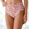Culotte Taille Haute Coton Stretch Imprimé " Fleurs" Et Dentelle - Lot De 3 -Célèbre Lingerie Magasin 700561 C01 zoomx