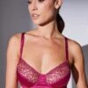 Soutien-gorge Satin Et Tulle Brodé Forme Corbeille Padoda - Avec Armatures -Célèbre Lingerie Magasin 701011 C01 zoomx