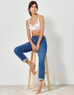 Playtex Soutien-gorge "Perfect Silhouette" Tulle Et Microfibre Forme Emboîtante - Avec Armatures -Célèbre Lingerie Magasin 701022 C01 zoomx vue5