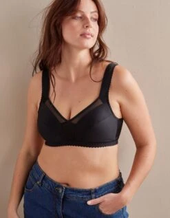 Soutien-gorge Minimiseur Noir - Sans Armatures -Célèbre Lingerie Magasin 701029 C01 zoomx vue5