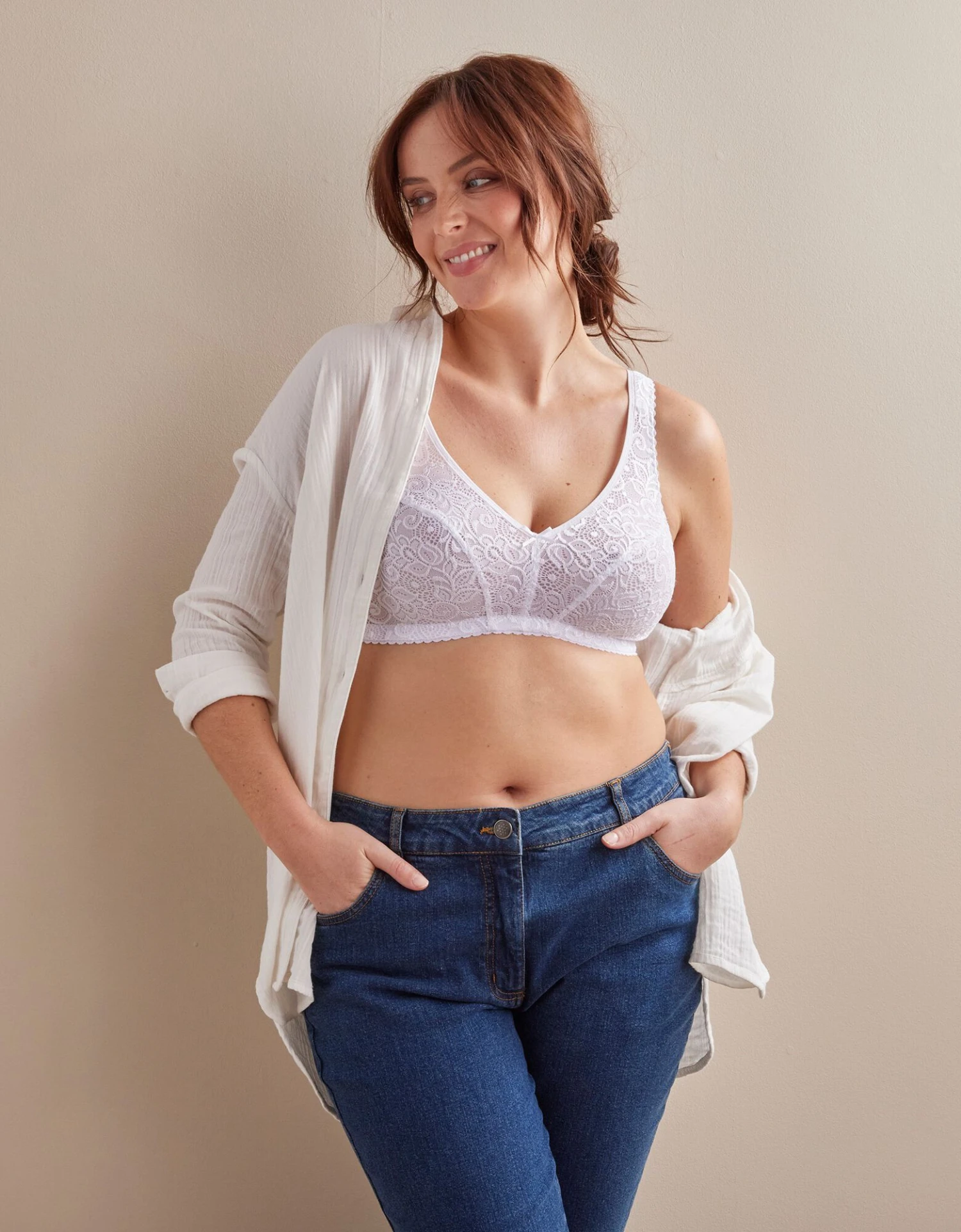 Soutien-gorge Emboîtant Dentelle Florale - Sans Armatures 8 Soutien-gorge Emboîtant Dentelle Florale - Sans Armatures – Image 6