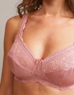 Soutien-gorge Maille Satinée Et Dentelle Salford Sans Armatures - Lot De 2 -Célèbre Lingerie Magasin 701193 C04 zoomx vue3