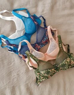 Soutien-gorge Coton Imprimé Feuillage Sutton - Sans Armatures -Célèbre Lingerie Magasin 701212 C08 zoomx vue6