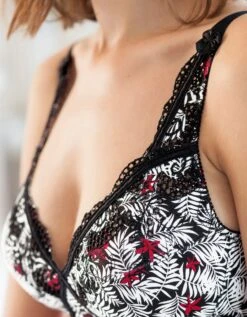 Soutien-gorge Coton Imprimé Brodé Olbia – Sans Armatures 13 Soutien-gorge Coton Imprimé Brodé Olbia – Sans Armatures -Célèbre Lingerie Magasin 701255 C01 zoomx vue6