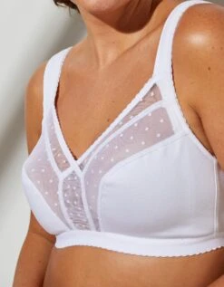 Soutien-gorge Grand Maintien Coton - Sans Armatures -Célèbre Lingerie Magasin 701575 C08 zoomx vue4