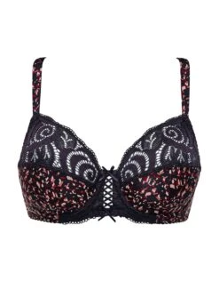 Soutien-gorge Emboîtant "Amélie" Microfibre Et Dentelle Imprimées- Avec Armatures -Célèbre Lingerie Magasin 701655 C01 zoomx vue3