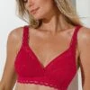 Playtex Soutien-gorge Coeur Croisé Féminin Dentelle Recyclée - Sans Armatures -Célèbre Lingerie Magasin 701777 C12 zoomx