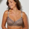 Soutien-gorge Minimiseur Dentelle Et Microfibre - Avec Armatures -Célèbre Lingerie Magasin 701866 C01 zoomx