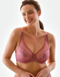 Soutien-gorge Minimiseur En Tulle Et Dentelle Camana - Avec Armatures