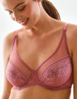 Soutien-gorge Minimiseur En Tulle Et Dentelle Camana - Avec Armatures -Célèbre Lingerie Magasin 701867 C01 zoomx vue4