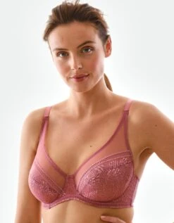 Soutien-gorge Minimiseur En Tulle Et Dentelle Camana - Avec Armatures -Célèbre Lingerie Magasin 701867 C01 zoomx vue5
