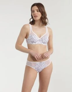 DIM Soutien-gorge Generous Coton Bio(1) Imprimé Bambou - Avec Armatures -Célèbre Lingerie Magasin 701925 C01 zoomx vue3