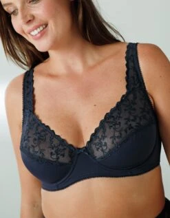 Soutien-gorge Forme Emboîtante Tulle Brodé Stretch Et Microfibre Batlow- Avec Armatures -Célèbre Lingerie Magasin 701964 C00 zoomx vue6