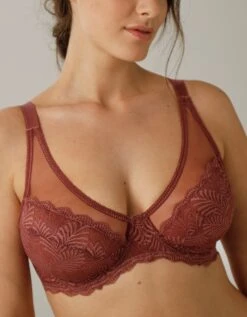 Soutien-gorge Minimiseur En Tulle Et Dentelle Taripa - Avec Armatures -Célèbre Lingerie Magasin 701965 C01 zoomx vue4
